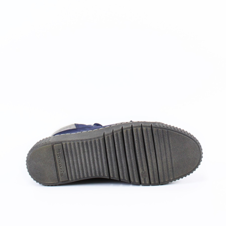 Ботинки синие на высокой подошве TAMARIS